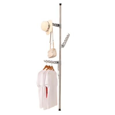 China Cheap Adjustable Hot Sale Metal Space Saving Portable Standing Coat Rack (Other) for sale