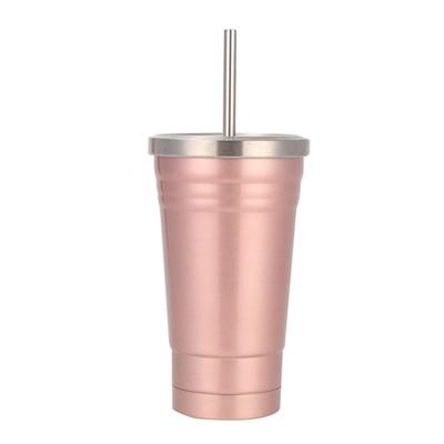 China Factory Sustainable 10 Years Stainless Steel 270ml/500ml Vacuum Cup Customized Water Bottle Free Sample With Straw for sale