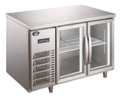 China Direct Single-Temperature Cooling 2 Door Commercial Kitchen Prep Table Refrigerator for sale