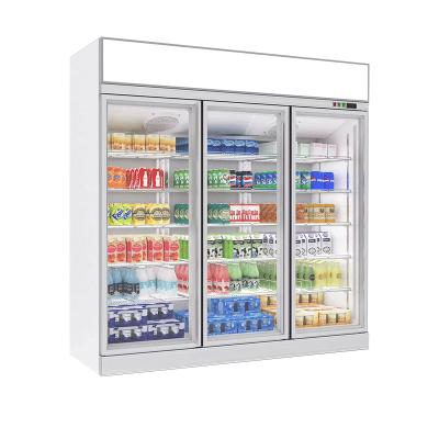 China Single-Temperature Upright Display Beverage Air Cooling Glass Showcase Glass Beverage Cooler for sale