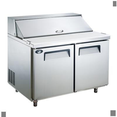 China Refrigerated Single-temperature Restaurant Salad Bar Stainless Steel Refrigerator Equipment for sale