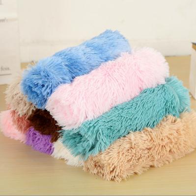 China Four Seasons Pet Blanket Cat and Dog Kennel Blanket Mat Pet Bedding Plush Warm Stocked Border Blanket for sale