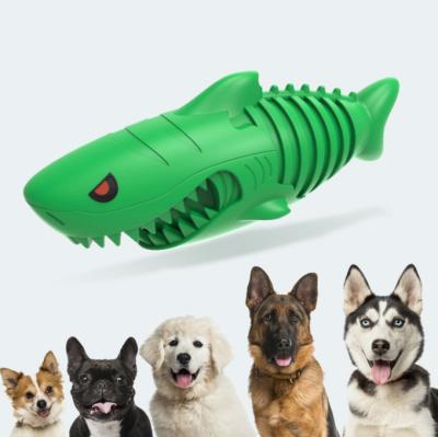 China Stored Pet Supplies Multi-Function Clean Bite Molar Sound Shark Stick Dog Interactive Interactive Toys for sale