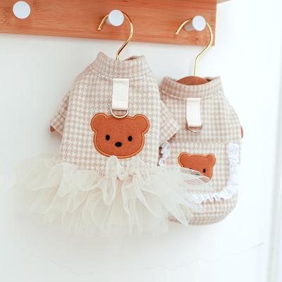 China Pet Wear Couples Puppy Cat Clothing Stocked Warm And Cold Cute Clothes Autumn And Winter for sale