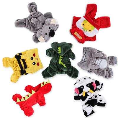 China Viable Manufacturer's New Coral Velvet Cartoon Pet Clothes for sale