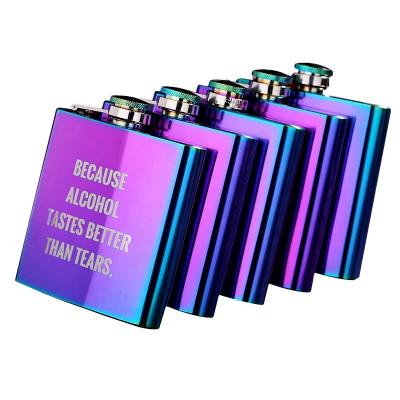 China Wholesale Custom Classic Style 6oz Liquor Stocked Hip Stainless Steel Wishky Mini Flask for sale