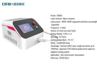 China Compact Salon Laser Hair Removal Machine 808nm 755nm 1064nm Permanent Epilator for sale