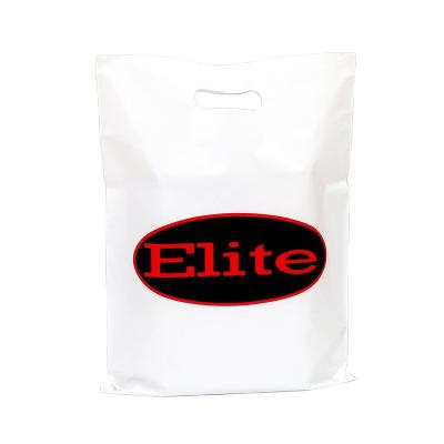 China Microwaveable Customized Logo Courier Packing Plastic Carry Bags Plastic Die Cut Bags For Packing Clothes for sale