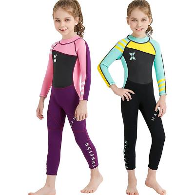 China Child Kids Wetsuit 2.5mm Neoprene Full Thermal Swimsuit Wetsuit For Girls Boys And Toddler Long Sleeve Kids Wetsuits For Swimming for sale