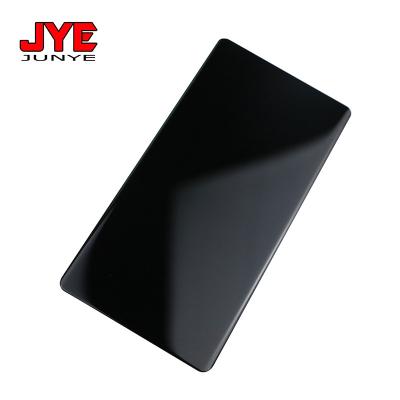 China Electric Switch Panel Accessories Smart Home Glass Panel Curved Edge With Black Coating for sale