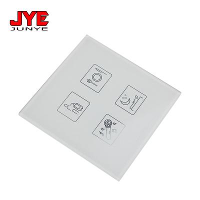 China High Grade Switch Panel Accessories Smart Home Waterproof Glass Touch Screen Glass Panel for sale