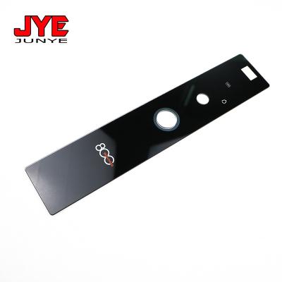 China Workshop Customized Fingerprint Recognition Smart Hotel Logo Panel Glass Lock for sale