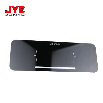 China Workshop Eye Lock Security Smart Home Door Tempered Smart Glass Panel for sale