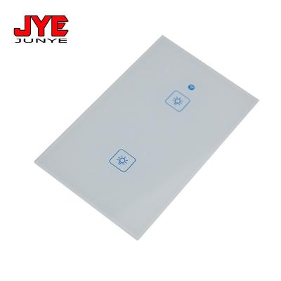 China Kitchen smart screen printing multiple thickness tempered glass panel for light switch panel for sale