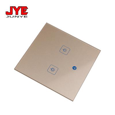 China Switch Panel Accessories 3mm Edge Printing Custom Glass Touch Screen Smart Light Silk Panel Glass For Switch for sale