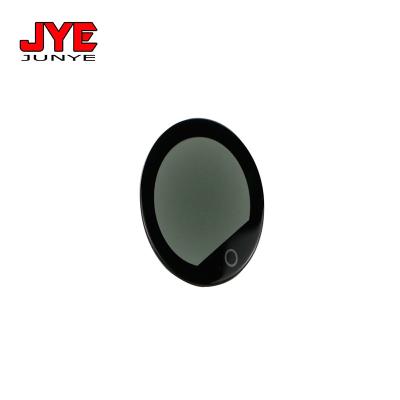 China Anti-fingerprint semi-transparent luminous aperture around Rim Silk Screen Wrist Glass black for sport watch for sale