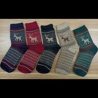 China Hot Sale QUICK DRY Christmas cute thickened wool bangs cashmere tube Terry Fuzzy Cozy Socks For Girls and women for sale