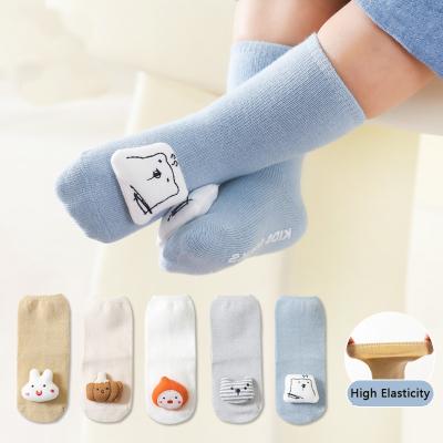 China PH-400 Winter Cartoon Cute Accessories QUICK DRY Baby Storing Warm Knitted Anti-skid Floor Socks Toddler Household Cotton Kids Socks for sale