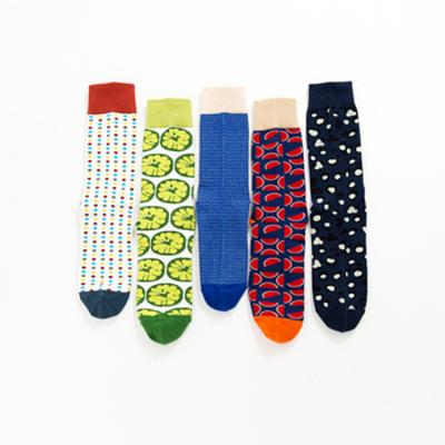 China Dropshipping Fashion Cotton QUICK DRY Crew Socks Custom Mens Fun Design Socks Crazy Happy Logo Quality Socks Calcetines Wholesale for sale