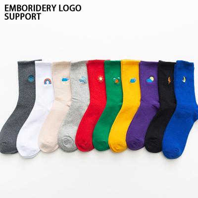 China High Quality QUICK DRY PH-11 No Crew Minimum Unisex Plain Knit Logo Sox Custom Embroidered Socks Embroidery Socks for sale