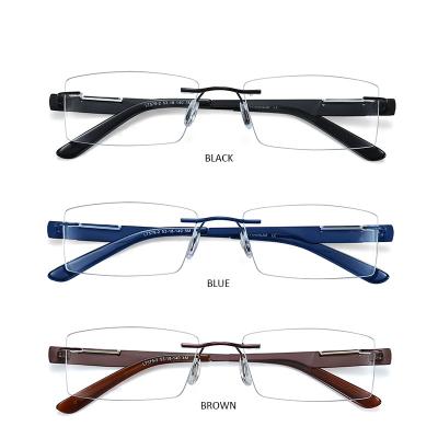 China Frames Rimless Glasses Model Dropshipping Frames Dropshipping Mens Titanium Rimless Prescription LT579 Glasses l for sale