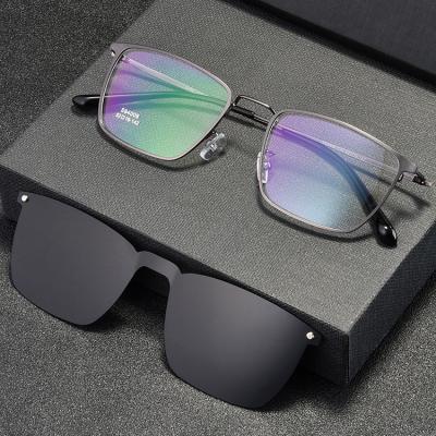 China Fashion Sunglasses Gear Men's Slim Frame Adjustable Protective Magnetic Clip On Sun Glasses Polarized Sun Lenses for sale