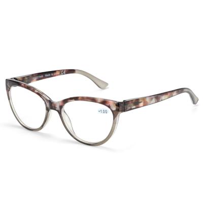 China Thin Clear Glass Mini Folding Reading Glassess 2021 Women's Cat Eye Full Frame Reading Glasses for sale