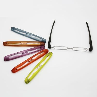 China SLIM ACTION Cheap Plastic Foldable Glasses 360 Times Reading Glasses for sale