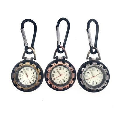 China Pocket Watch for Nurse Carabiner Clip Fob Medical Sports Outdoor Watch Vintage Clock Mountaineering Sport Equipment Fluo for sale