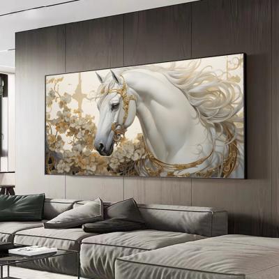 China Home Decoration .office Wholesale wall light decoration painting living room sofa background wall hanging painting horse mural decoration hallway mural for sale