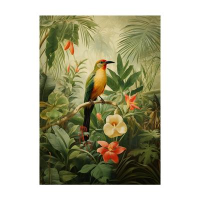 China Home Decoration .office Animal Bird Design posters and prints wall art canvas Wall Painting framed art wall list living room items for sale