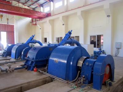 China Small Horizontal Pelton Turbine Impulse Hydro Turbine 1500kW 0.89m³/S for sale