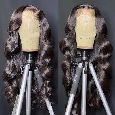 China Hot Sale 13x6 Hd Transparent Lace 36 Inch Body Wave Wig Virgin Brazilian Straight Water Wave Lace 38 42 Inch Body Hair Wigs for sale