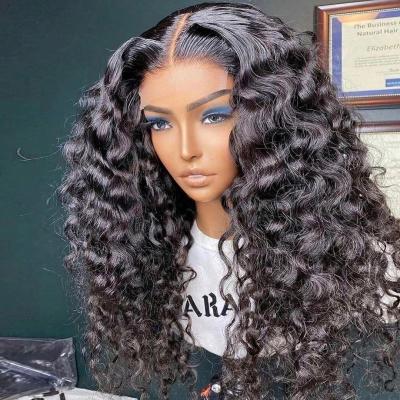 China Long Body Wave China Natural Color Straight Human Hair Swiss Lace Wig For Indian Raw Colored Women Hair Lace Front Wig 100% for sale