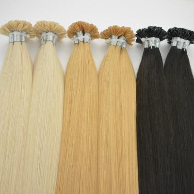 China Sale 30 remy hair extensions double nail wholesale straight hair u-tip straight pulled u tip hair extension for sale