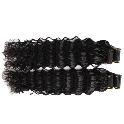 China Natural Looking Up Machine 6d Hair Extension Best 6d Hair Extensions for sale