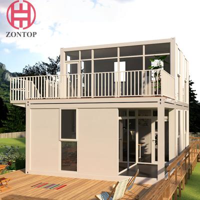 China Zontop  Prefabricated Modern Design Prefab Container Houses Modular Tiny Houses Prefab House Kits Container Home for sale