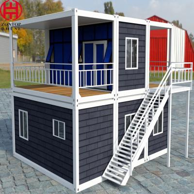 China Zontop China Factory Standard  Security Luxury 20 Ft 40ft Prefabricated Modular Container House Portable Home for sale