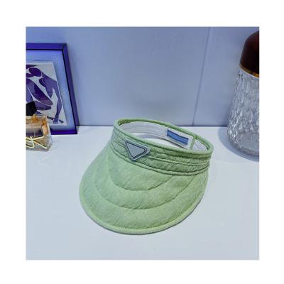 China Wholesale Custom Summer Multi Colors UV Protection Checked Sun Visor Empty Top Hat For Women for sale