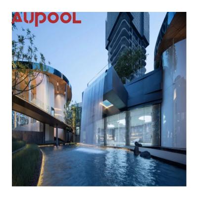 China 30mm-950mm Thickness Cast Acrylic Panel for Outdoor Swimming Pool Waterfall Cascade for sale