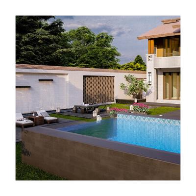 China Family Swimming Season Essential Custom Transparent Plexiglass Acrylic Sheet Swimming Pool with Air Pump for sale