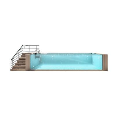 China Modern Module Pool Large Family Pool with TUV Certificate and Prefabricated Fiberglass for sale