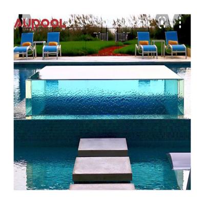 China Transparent Acrylic Wall for Pool Aquarium Customized 100mm Thickness Garden Landscape for sale