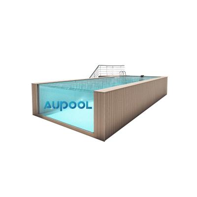 China Balcón Jardín Aupool Piscina sin fin en poliéster transparente en venta