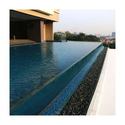 China Swimming Swim Spa Pool Transparent Fiber Glass Mosaic Acrylic Panels with LED Lighting for sale