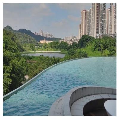 China AUPOOL Piscina de fibra de vidrio acrílica con masaje en spa y ventana acrílica en venta