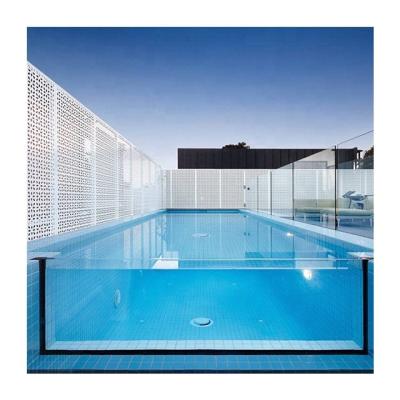 China Piscina de vidrio transparente con plexi acrílico y piscina acrílica PMMA en venta