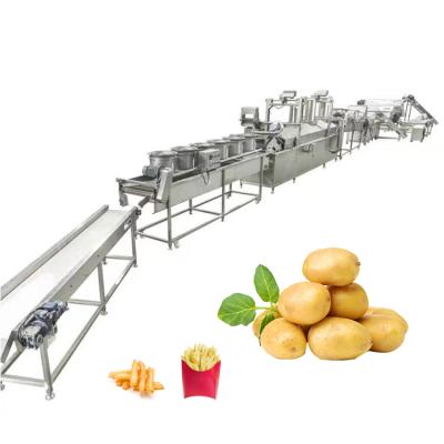 China eco commercial vegetable potato snack making machine automatic potato frying machine potato chips production line en venta