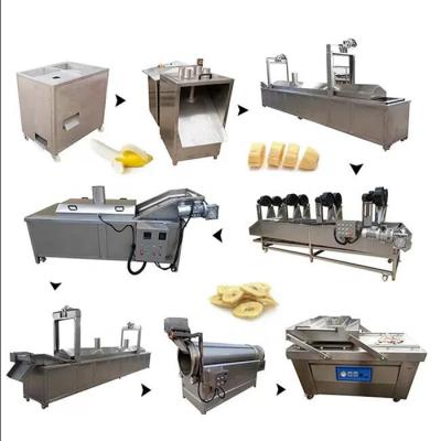 China 100kg/h complete plant to make plantain chips green banana chips machine for sale