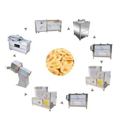 China Hot Sale Small Scale Plantain Chips Making Machines Banana Processing Plant Plantain Chips Production Line en venta